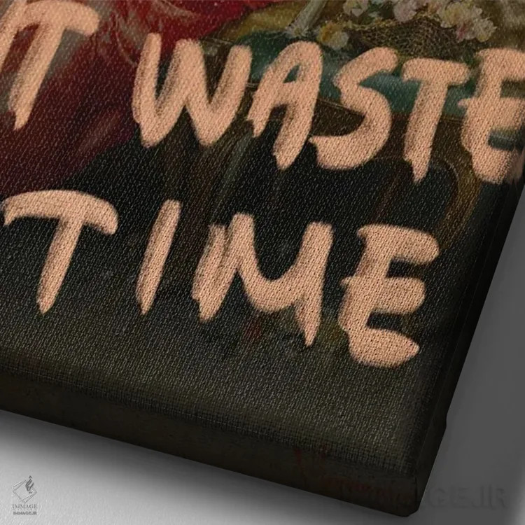 تابلو کلاژهای سورئالیستی از هنر رنسانس و باروک در قالب پرتره اثر بونا فیدسا - نمای نزدیک بافت بوم