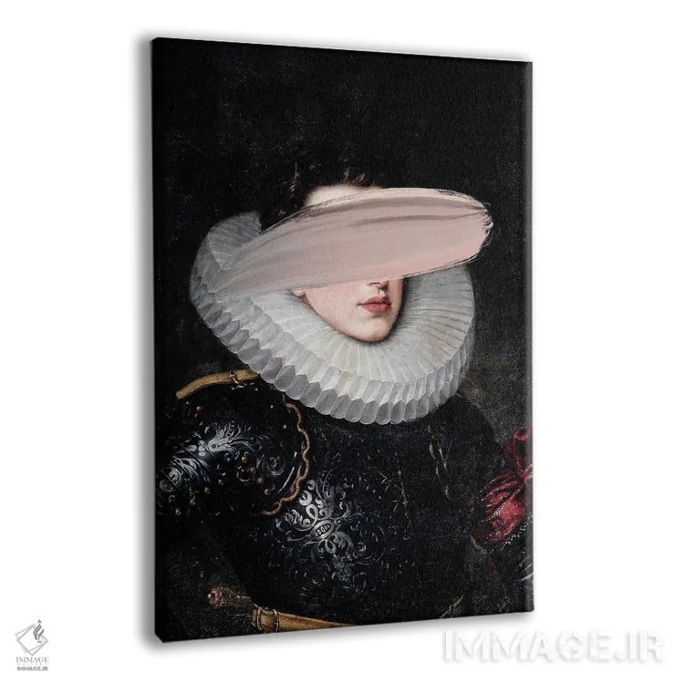 تابلو شاهکارهای سورئالیستی باروک و رنسانس با تکنیک کلاژ اثر بونا فیدسا - نمای پرسپکتیو محصول