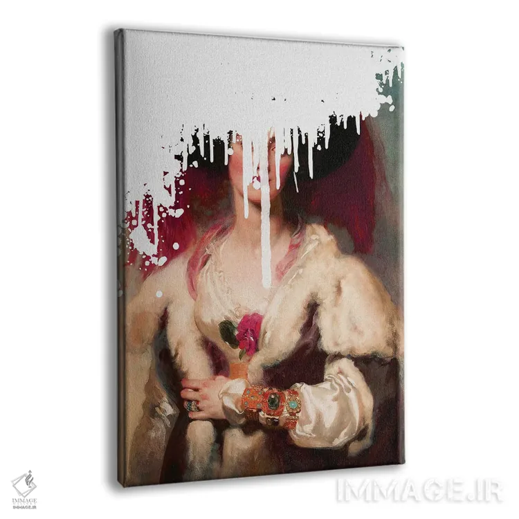 تابلو پاشش سفید در پرترهٔ بانوی نجیب اثر بونا فیدسا - نمای پرسپکتیو محصول