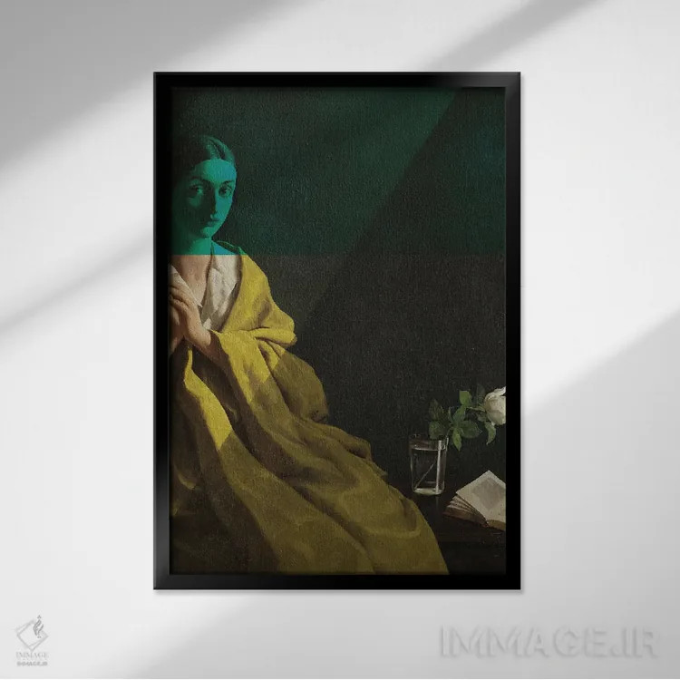 تابلو من سپاسگزارم اثر بونا فیدسا - نمای قابدار مشکی