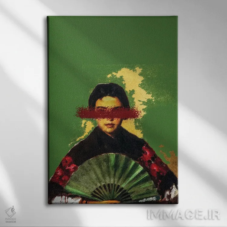 تابلو دختر اسپانیایی II اثر بونا فیدسا - نمای روبهرو روی دیوار