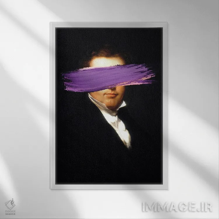 تابلو سورئالیسم باروک و رنسانس در کلاژهای سورئالیستی پرترهها با تأثیر باروک اثر بونا فیدسا - نمای قابدار سفید