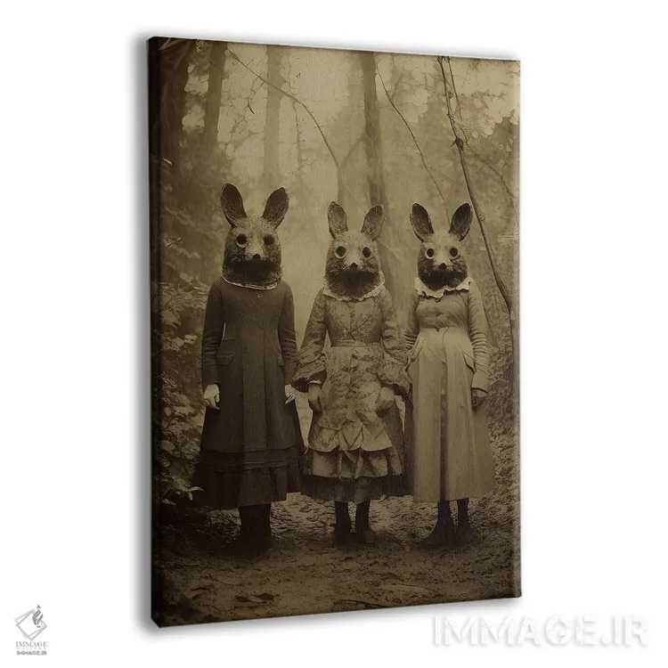 تابلو فرقهٔ خرگوشی جنگل (طنزآمیز) اثر بونا فیدسا - نمای پرسپکتیو محصول