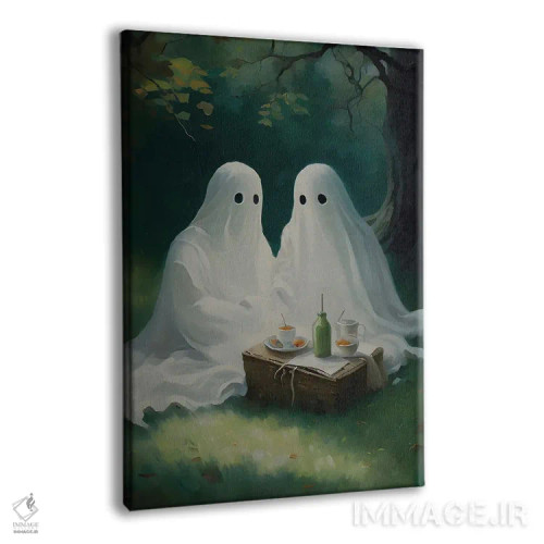 تابلو زوج روح در حال پیکنیک اثر بونا فیدسا - نمای پرسپکتیو محصول