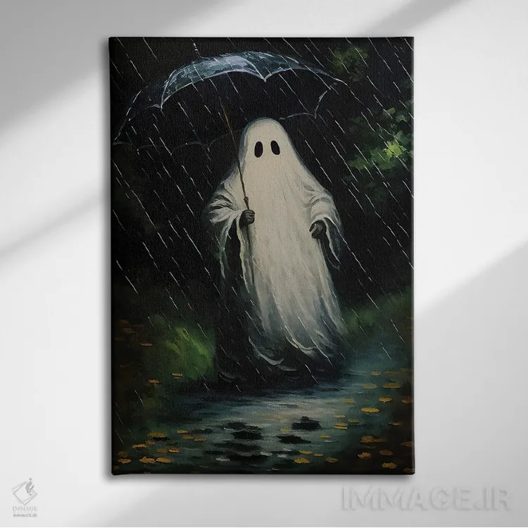 تابلو روح زیر باران اثر بونا فیدسا - نمای روبهرو روی دیوار