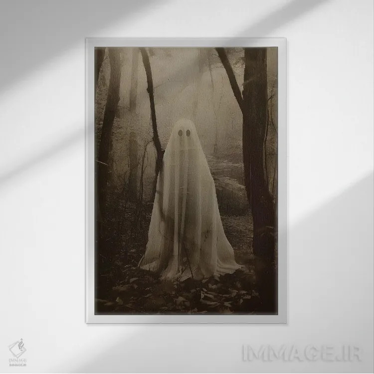 تابلو روح جنگل اثر بونا فیدسا - نمای قابدار سفید