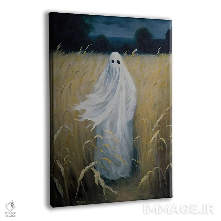 تابلو روح ایستاده در مزرعهٔ ذرت اثر بونا فیدسا - نمای پرسپکتیو محصول