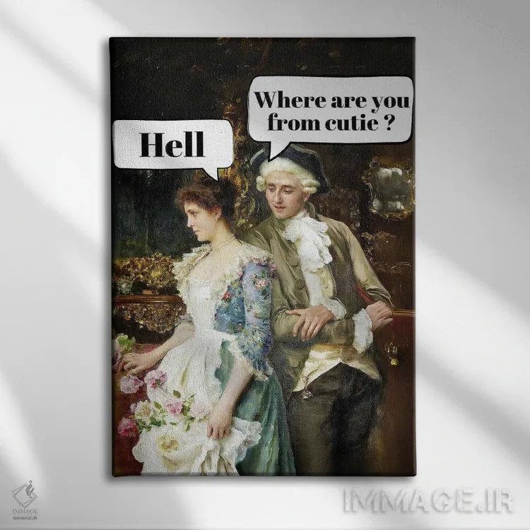 تابلو Modern Twist,هنر باروک با تغییر مدرن اثر بونا فیدسا - نمای روبهرو روی دیوار