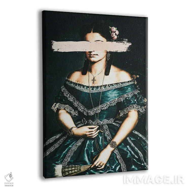 تابلو پرتره زن قدیمی دگرگونشده II اثر بونا فیدسا - نمای پرسپکتیو محصول
