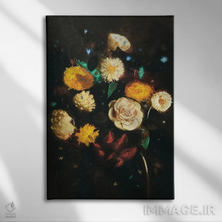 تابلو دستهگل احساسی II اثر بونا فیدسا - نمای روبهرو روی دیوار