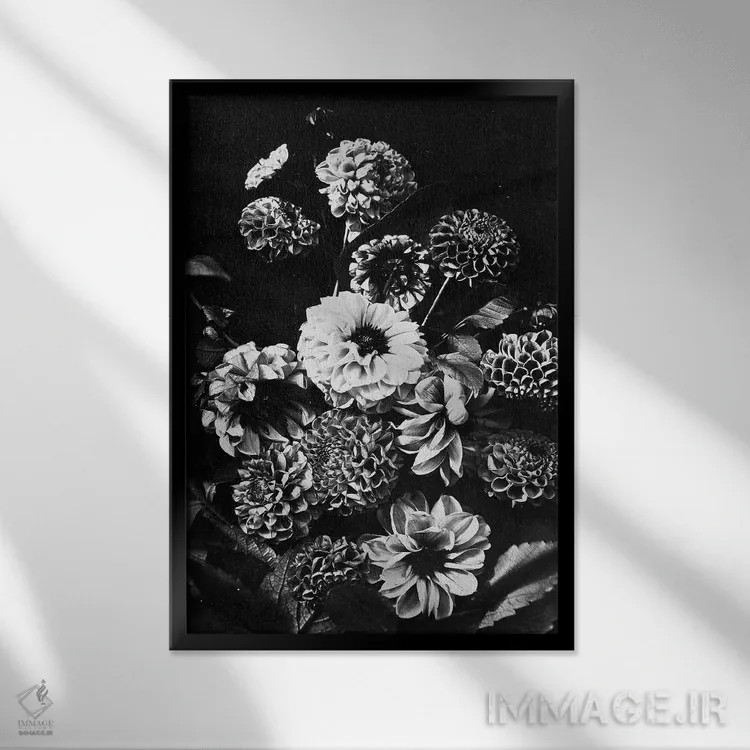 تابلو دستهگل احساسی I اثر بونا فیدسا - نمای قابدار مشکی