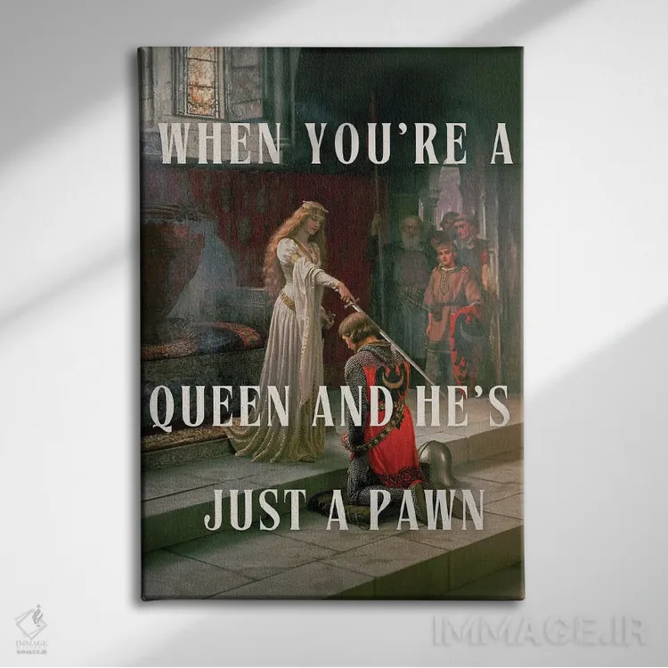 تابلو لحظات سلطه اثر بونا فیدسا - نمای روبهرو روی دیوار