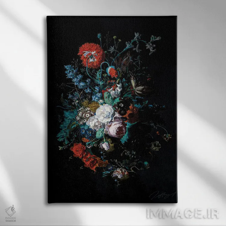 تابلو گل احساسی اثر بونا فیدسا - نمای روبهرو روی دیوار