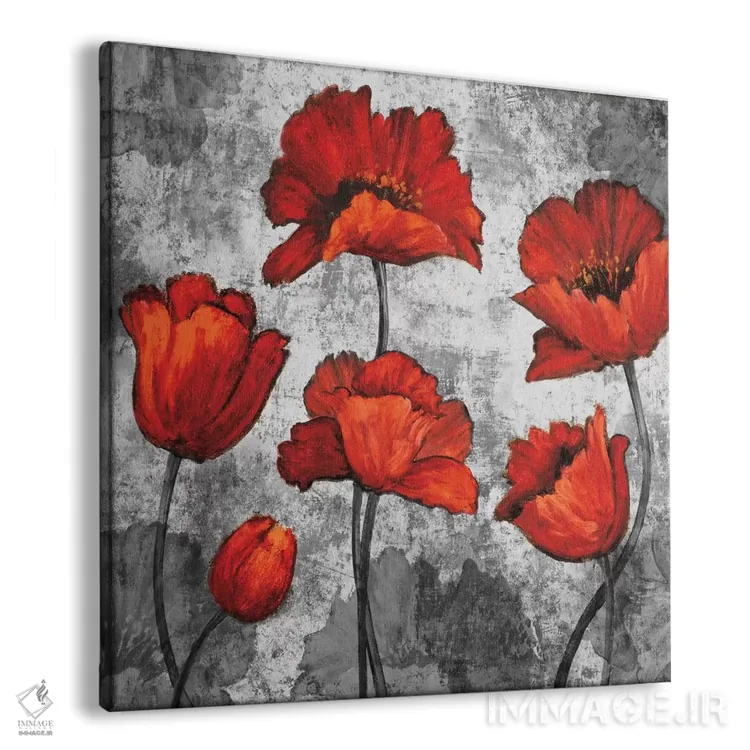 تابلو قرمزی عصرگاهی I اثر برایان فرانسیس - نمای پرسپکتیو محصول