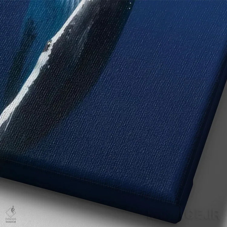 تابلو بازگشت به سطح اثر باراتیو گابریل - نمای نزدیک بافت بوم