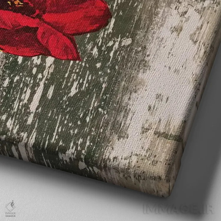 تابلو دومین برداشت II اثر برایان فرانسیس - نمای نزدیک بافت بوم