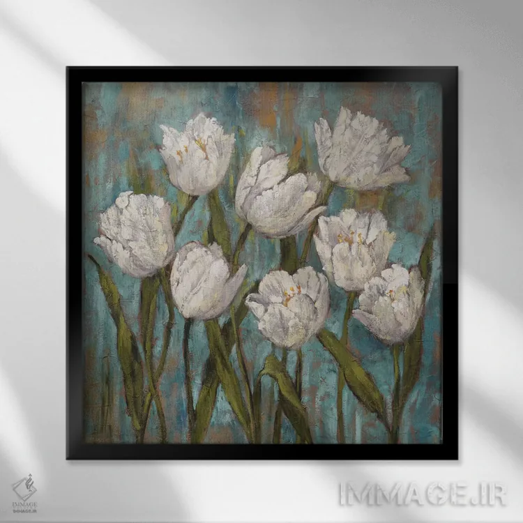 تابلو باغ جنی II اثر برایان فرانسیس - نمای قابدار مشکی