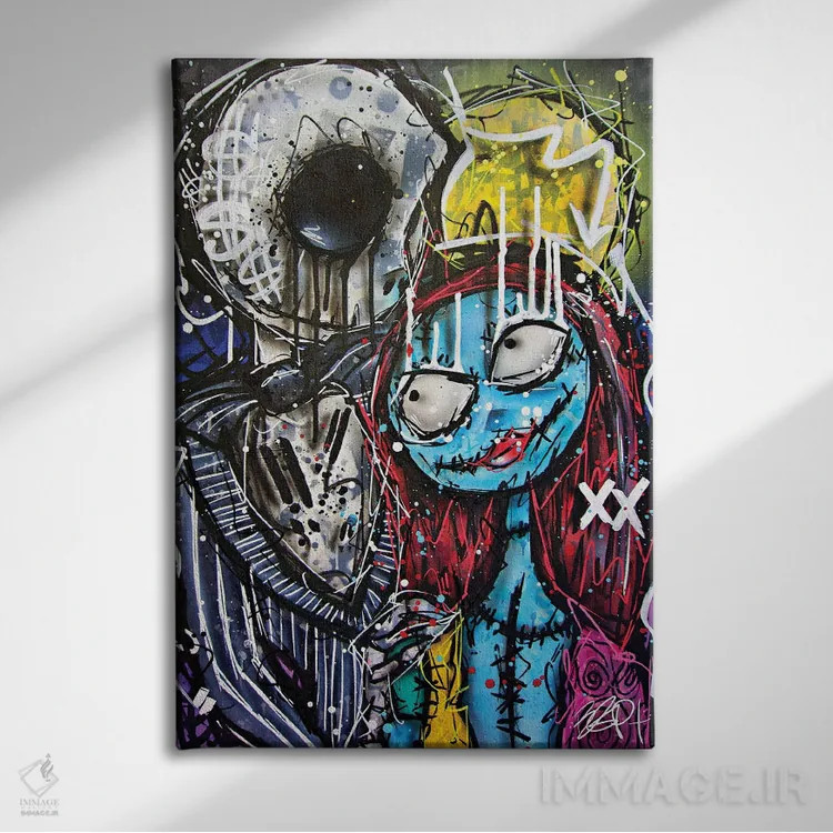 تابلو عشق چکهکننده اثر برایان گارسیا - نمای روبهرو روی دیوار