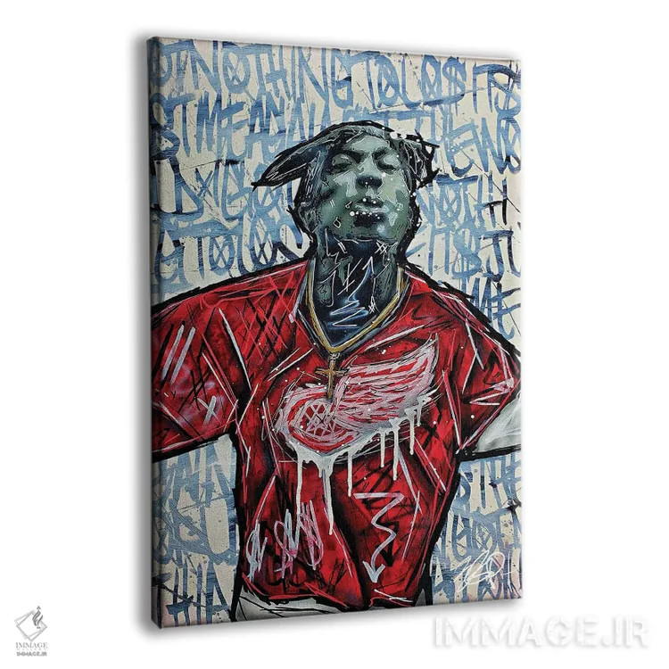 تابلو بالهای قرمز اثر برایان گارسیا - نمای پرسپکتیو محصول