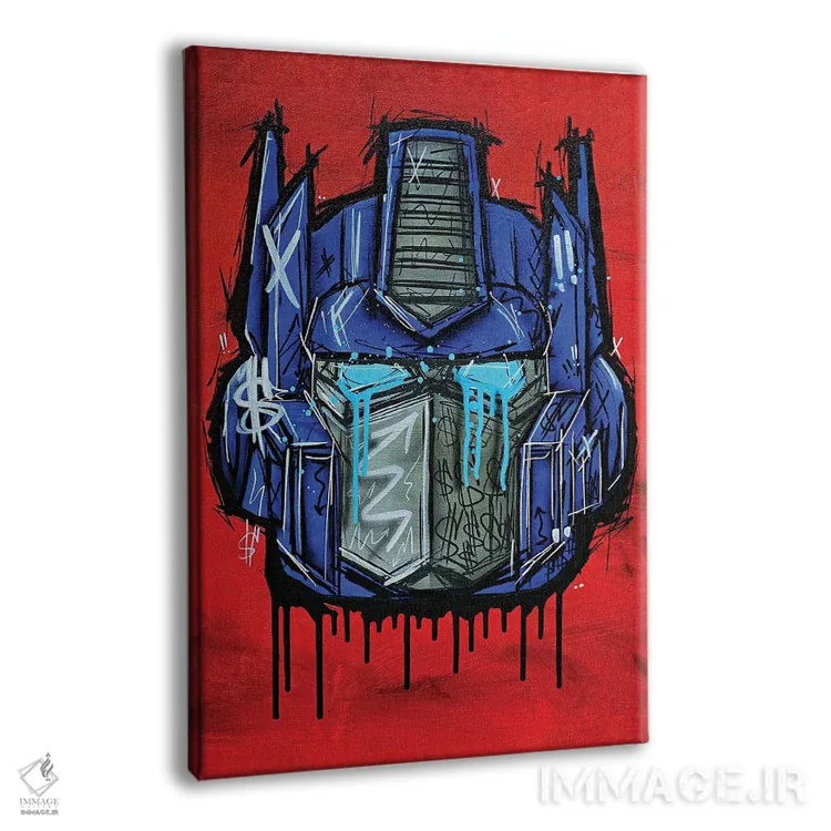 تابلو اپتیموس پرایم (شخصیت ترنسفورمرز) اثر برایان گارسیا - نمای پرسپکتیو محصول