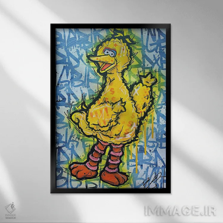 تابلو پرندهٔ بزرگ اثر برایان گارسیا - نمای قابدار مشکی