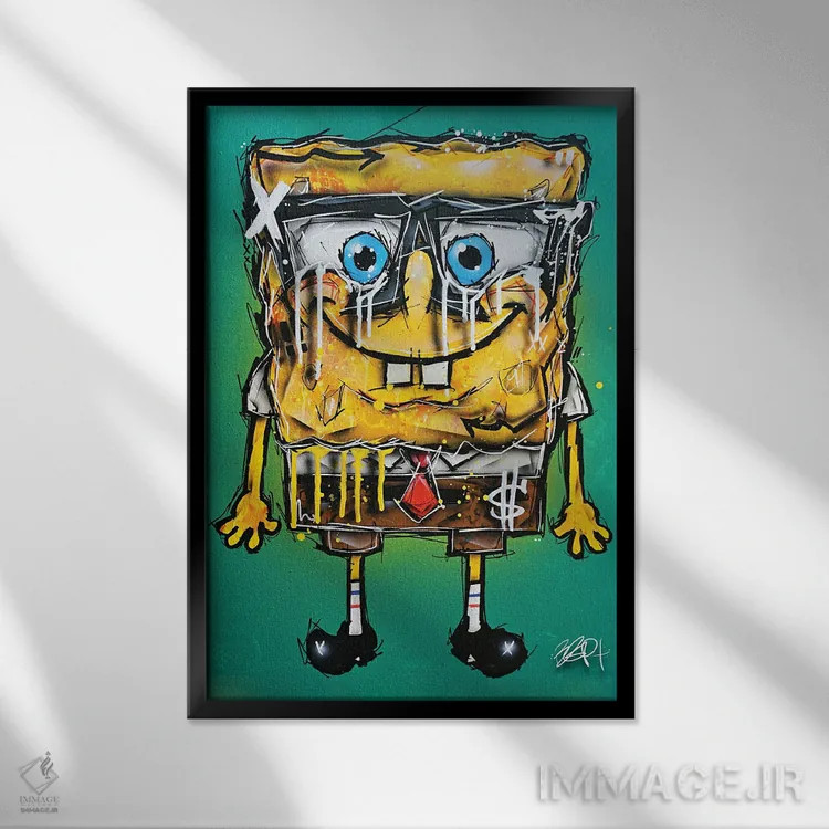 تابلو باب اثر برایان گارسیا - نمای قابدار مشکی