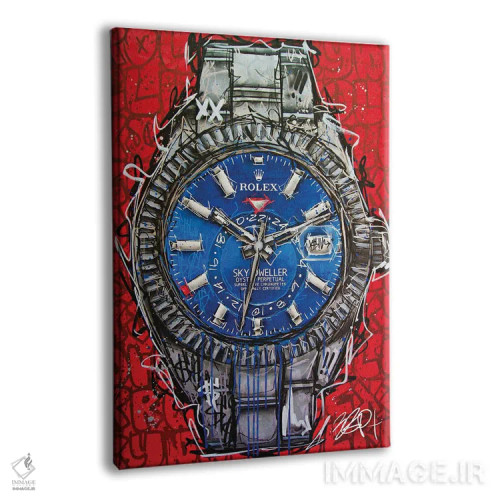تابلو رولکس اسکای-دولر (مدل ساعت) اثر برایان گارسیا - نمای پرسپکتیو محصول