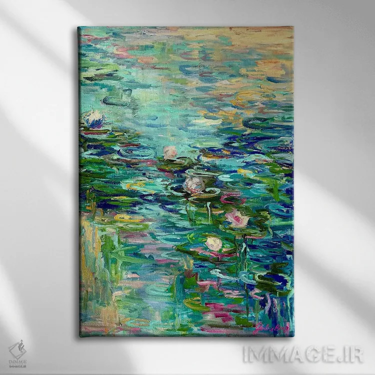 تابلو طلوع خیالی اثر جولیا بورگ - نمای روبهرو روی دیوار