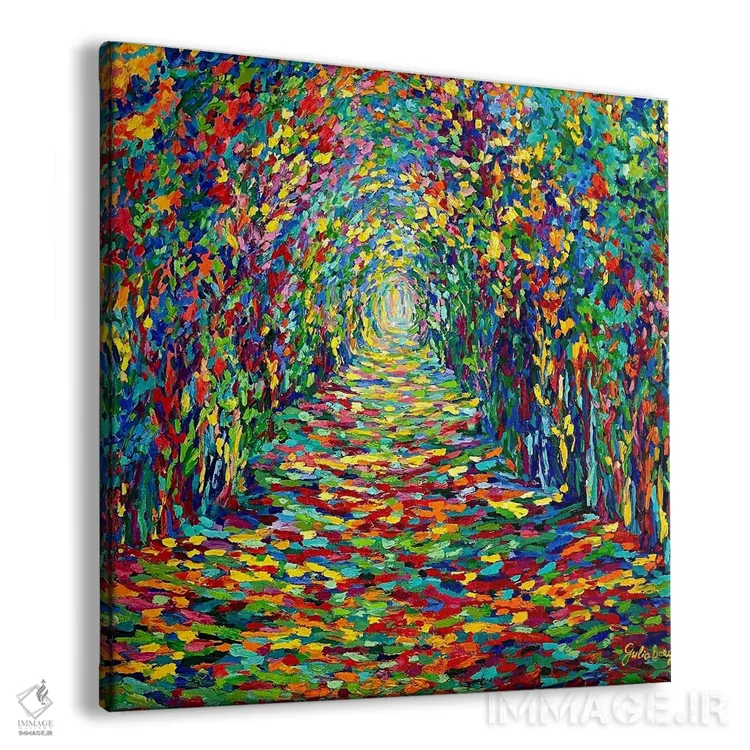 تابلو برگریزان اثر جولیا بورگ - نمای پرسپکتیو محصول