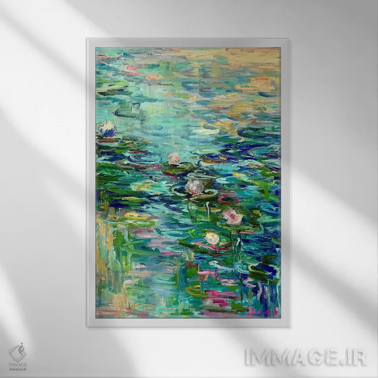 تابلو طلوع خیالی اثر جولیا بورگ - نمای قابدار سفید