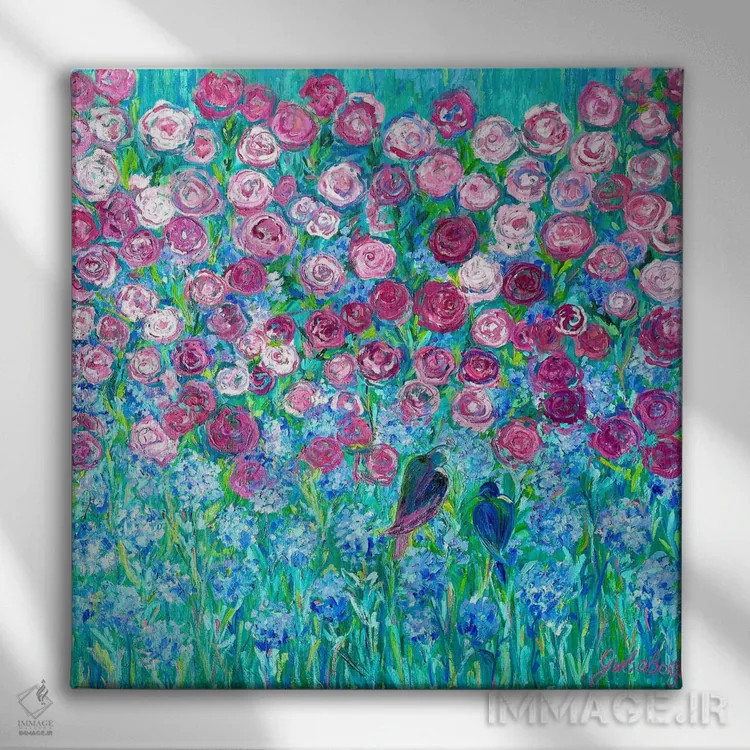 تابلو نجواهای صبحگاهی اثر جولیا بورگ - نمای روبهرو روی دیوار