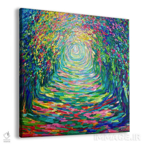 تابلو مسیر به سوی ناشناخته اثر جولیا بورگ - نمای پرسپکتیو محصول