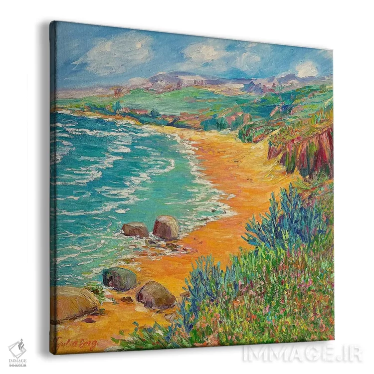 تابلو ساحل مخفی اثر جولیا بورگ - نمای پرسپکتیو محصول