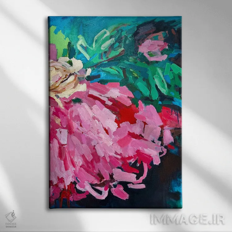 تابلو بخشی از من اثر جولیا بورگ - نمای روبهرو روی دیوار