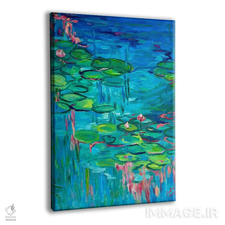 تابلو شکوفهٔ بهاری اثر جولیا بورگ - نمای پرسپکتیو محصول