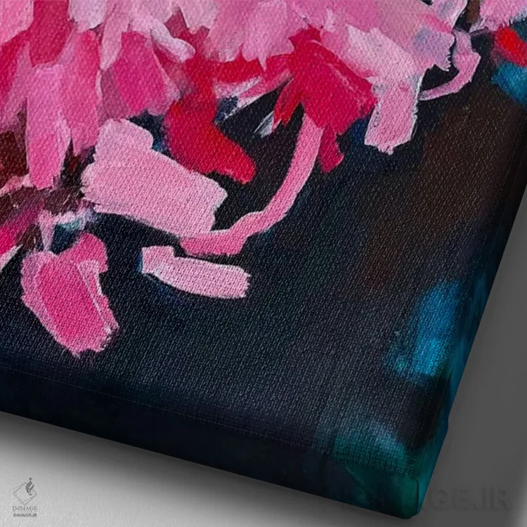 تابلو بخشی از من اثر جولیا بورگ - نمای نزدیک بافت بوم