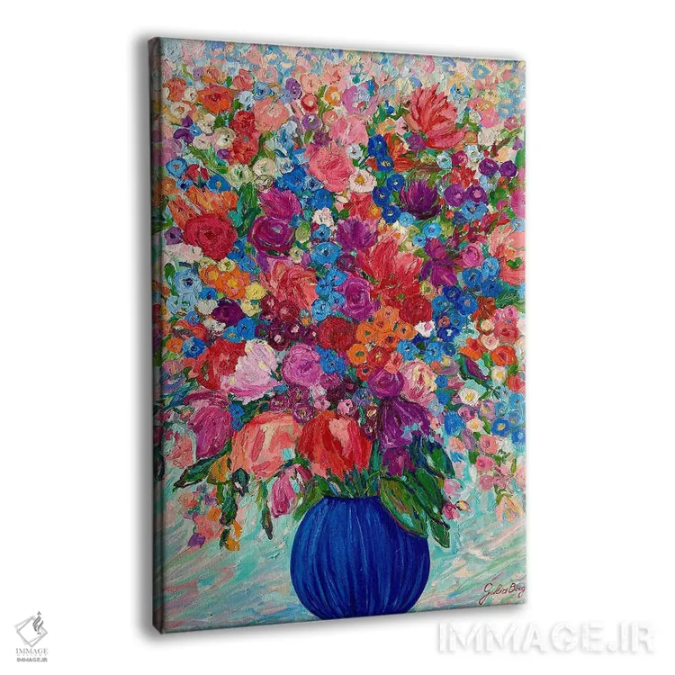 تابلو دستهگل تابستانی اثر جولیا بورگ - نمای پرسپکتیو محصول