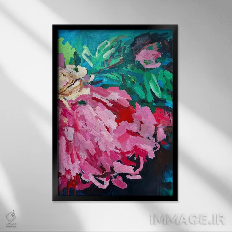 تابلو بخشی از من اثر جولیا بورگ - نمای قابدار مشکی