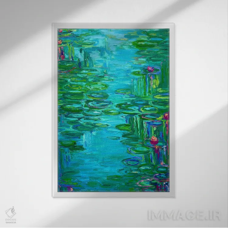 تابلو سکوت اثر جولیا بورگ - نمای قابدار سفید