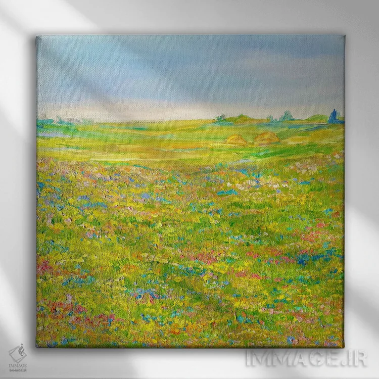 تابلو جایی که دوست دارم باشم II اثر جولیا بورگ - نمای روبهرو روی دیوار