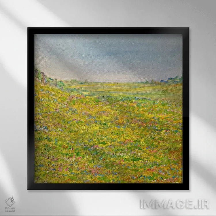 تابلو جایی که دوست دارم باشم I اثر جولیا بورگ - نمای قابدار مشکی