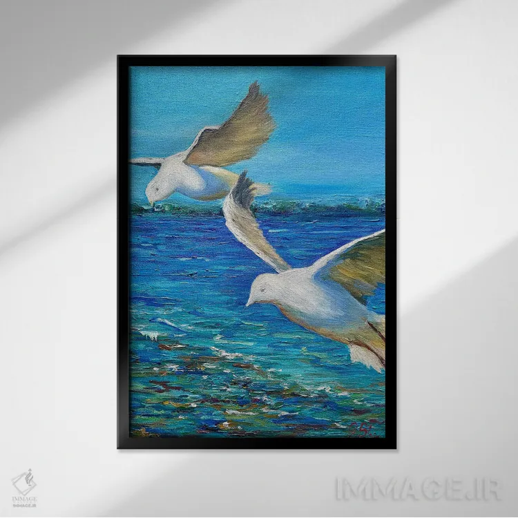 تابلو ما اثر جولیا بورگ - نمای قابدار مشکی