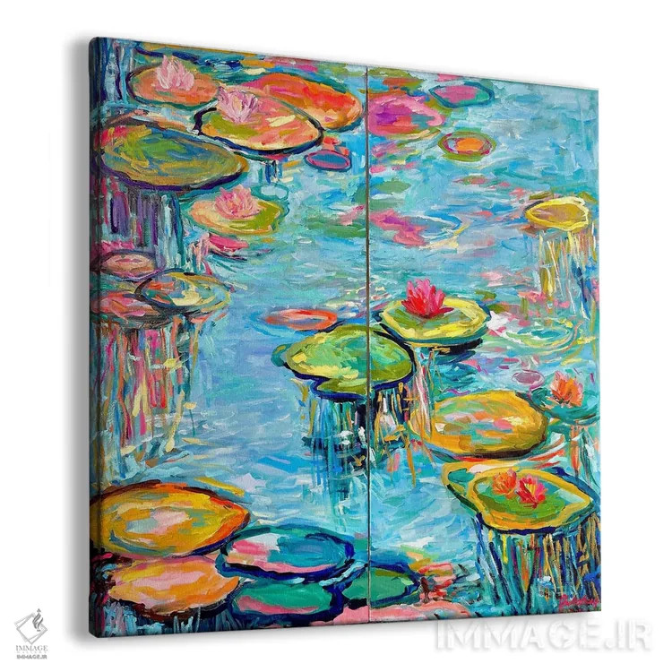 تابلو انعکاسهای رقصان اثر جولیا بورگ - نمای پرسپکتیو محصول