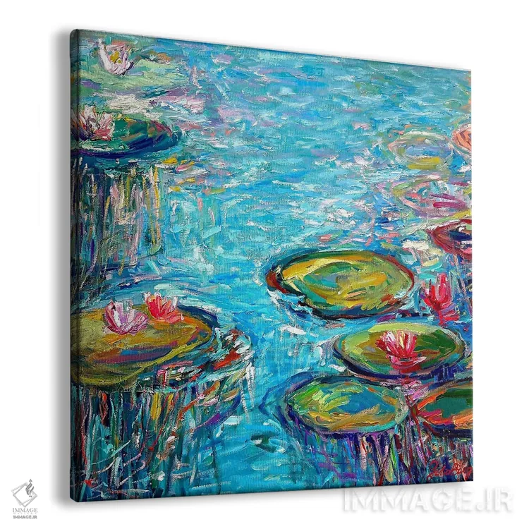 تابلو انعکاسهای رقصان اثر جولیا بورگ - نمای پرسپکتیو محصول