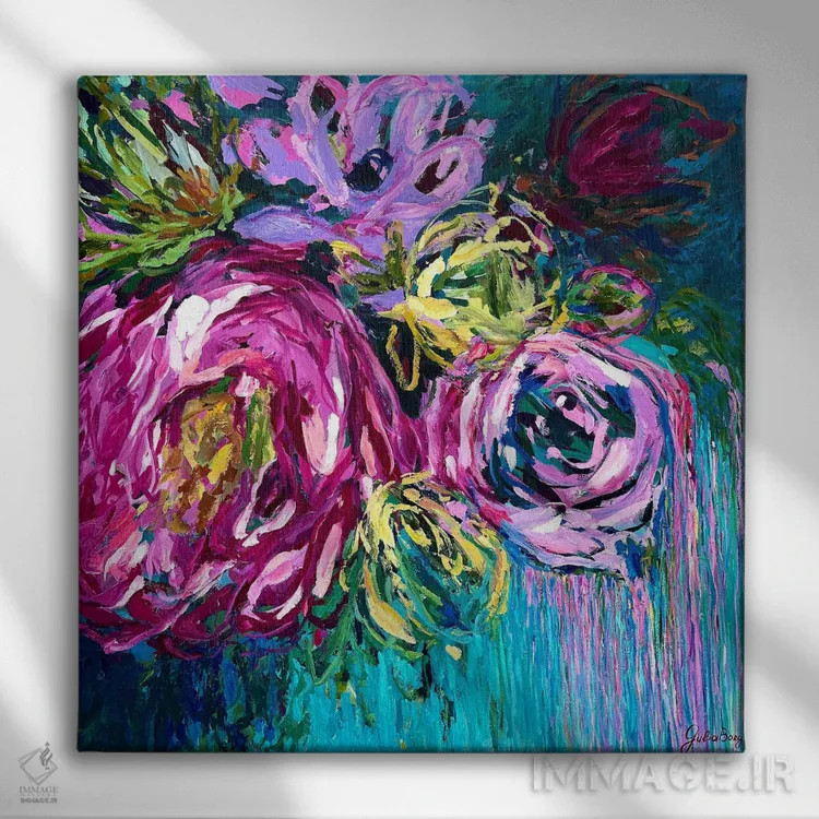 تابلو رویاهای زنان اثر جولیا بورگ - نمای روبهرو روی دیوار