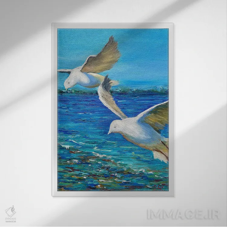 تابلو ما اثر جولیا بورگ - نمای قابدار سفید