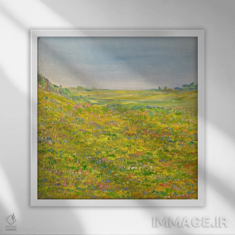 تابلو جایی که دوست دارم باشم I اثر جولیا بورگ - نمای قابدار سفید