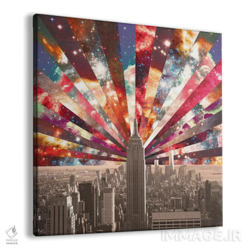 تابلو ابرستارهٔ نیویورک اثر بیانکا گرین - نمای پرسپکتیو محصول