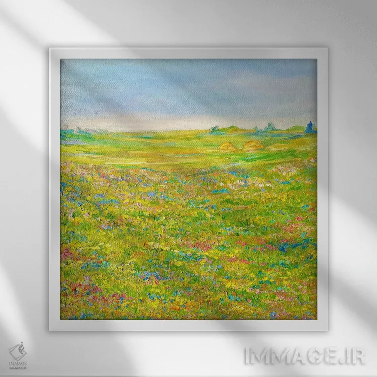 تابلو جایی که دوست دارم باشم II اثر جولیا بورگ - نمای قابدار سفید