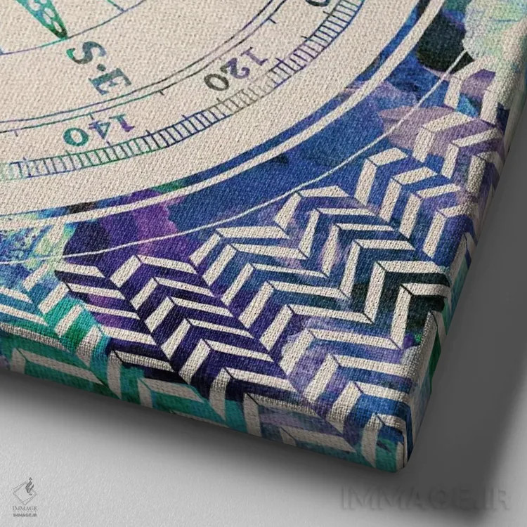 تابلو مسیر خودت را دنبال کن I اثر بیانکا گرین - نمای نزدیک بافت بوم